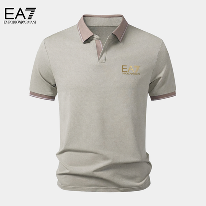 EA7™ Premium-Polo mit Kontrast