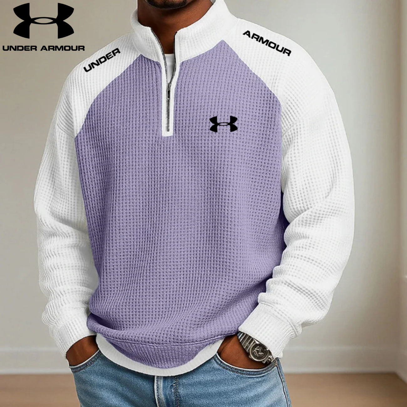 UA™ Performance Sweatshirt mit Viertelreißverschluss