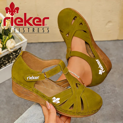 Comfortable women's orthopedic sandals from Rieker