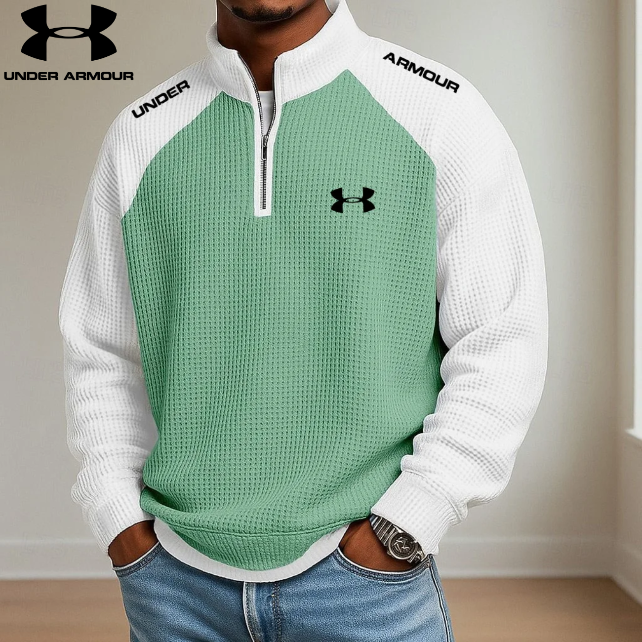 UA™ Performance Sweatshirt mit Viertelreißverschluss
